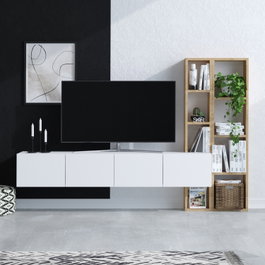 Hanah Home Mueble de TV Blanco y Roble